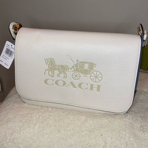 Coach colorblock leather Jes messenger chalk multi Crossbody.